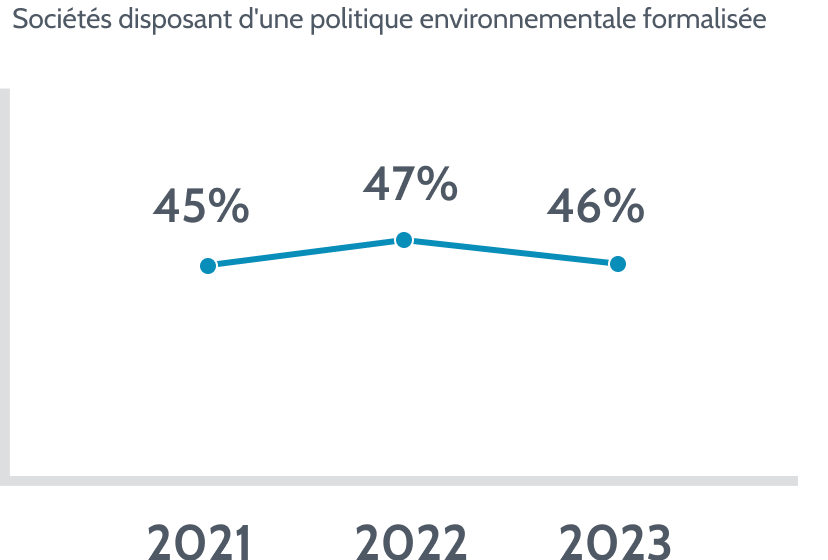 Sociétés disposant d'une politique environnementale formalisée